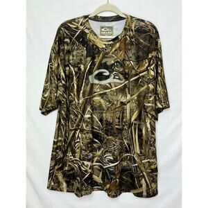 Drake Men’s 3XL Green Camo Short Sleeve Layering Shirt – Hunting / Outdoor Gear
